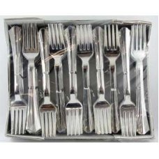 Silver Plastic Forks 170mm - Bulk Box 100