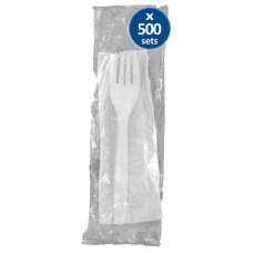 Cutlery Pack with Fork & Napkin Bulk Ctn 500
