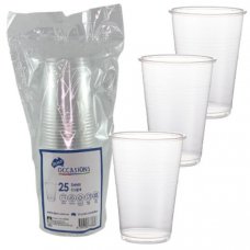 Plastic Beer Cups 285ml P25x20
