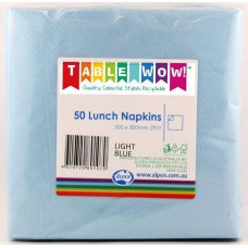 Light Blue Lunch Napkin 33x33cm 2ply P50