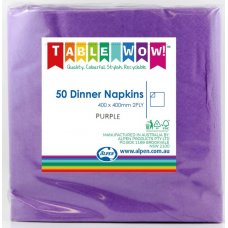 Purple Dinner Napkin 40x40cm 2ply P50