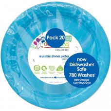 Azure Blue Dinner Plate Pack 20