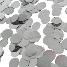 FS Round Mini Foil Confetti Silver 20gm 1cm