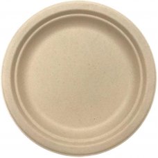 Sugarcane Dinner Plates 230mm Natural P10x10