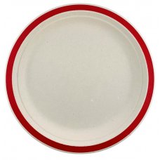 Sugarcane Dinner Plates 230mm Red P10x10