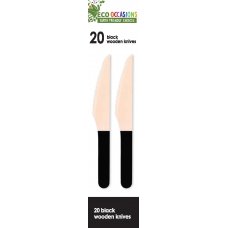 Wooden Knives Black P20x10