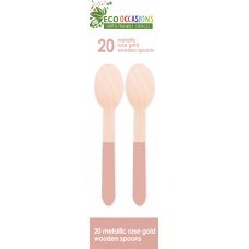 Wooden Spoons Metallic Rose Gold P20x10