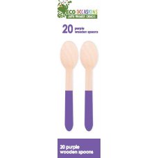 Wooden Spoons Purple P20x10