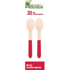 Wooden Spoons Red P20x10