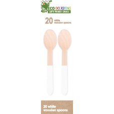 Wooden Spoons White P20x10