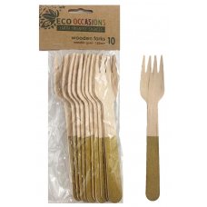 Wooden Forks Gold P10x10