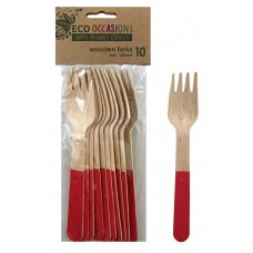 Wooden Forks Red P10x10