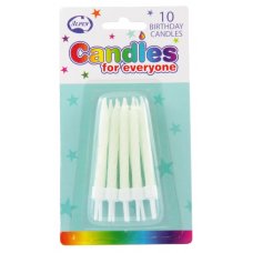 Glow in the Dark Candles with holders P10