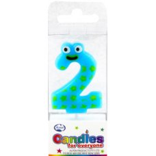 Mini Numeral Candle with Eyes #2 P1