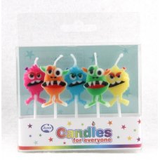 Monster Party Candles PVC 5