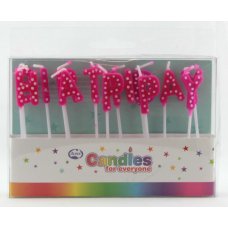 Happy Birthday Hot Pink Polkadots PVC Box