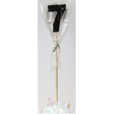 Black Glitter Long Stick Candle #7 P1