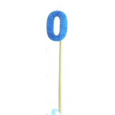 Blue Glitter Long Stick Candle #0 P1