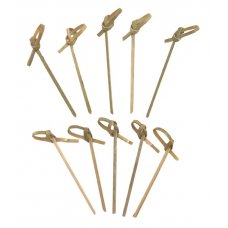 Bamboo Curly Pick Skewer 6cm Natural Pack 250