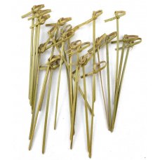 Bamboo Curly Pick Skewer 12cm Natural Pack 250
