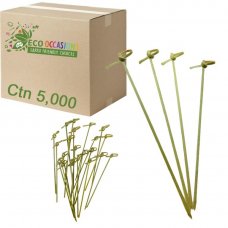 Bamboo Curly Pick Skewer 15cm Natural (20 x Pk250) Ctn5000