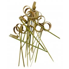 Bamboo Ring Skewer 10cm Natural Pack 250