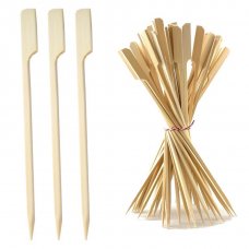 Bamboo Paddle Skewer 12cm x 2.75mm Natural Pack 250