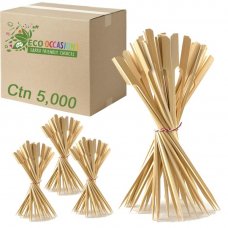 Bamboo Paddle Skewer 15cm x 3mm Natural (20xPk250) Ctn5000