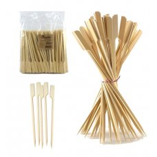 Bamboo Paddle Skewer 24cm x3mm Natural Pack 250