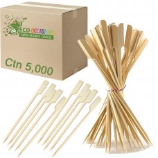 Bamboo Paddle Skewer 24cm Natural (20 x Pk250) Ctn5000