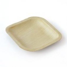 Palm Leaf Square Plate 6inch 150mm Pack 10x10