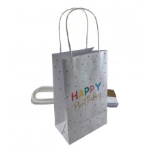 Party Bag Paper 215x130x80mm Happy Birthday Pack 5