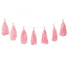 FiveStar Tassel Garland Classic Pink 3m P12