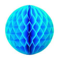 FiveStar Honeycomb Ball Electric Blue 25cm P1
