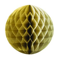 FiveStar Honeycomb Ball Metallic Gold 25cm P1