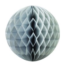 FiveStar Honeycomb Ball Metallic Silver 25cm P1