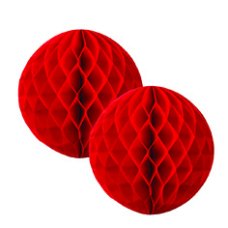FiveStar Honeycomb Ball Apple Red 15cm P2