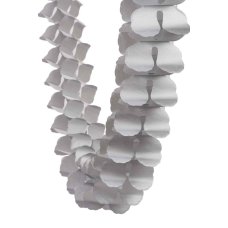 FiveStar Honeycomb Garland Metallic Silver 4m P1