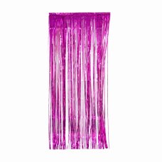 FS Curtains 90x200cm Metallic Magenta