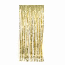 FS Curtains 90x200cm Metallic Gold