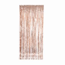 FS Curtains 90x200cm Metallic Rose Gold