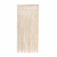 FS Curtains 90x200cm Metallic White Gold