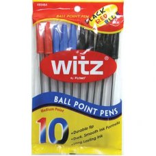 Ballpoint Pens Assorted Colours P10