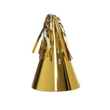 FiveStar Party Hat with Tassel Topper Metallic Gold P10