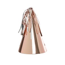 FiveStar Party Hat with Tassel Topper Metallic RoseGold P10