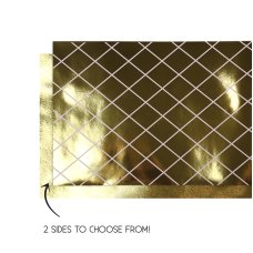 FiveStar Table Runner Reversible 4mx35cm Metallic Gold P1