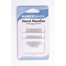 Hand Needles Embroidery/Crewels Sizes 3-9 P16