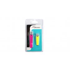 Nail Clippers Large & Small Pink & Yellow P2