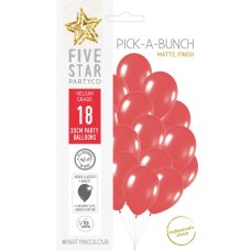 PickABunch 30cm Balloon Matte Red P18