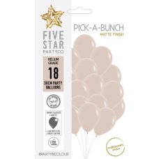 PickABunch 30cm Balloon Matte White Sand P18
